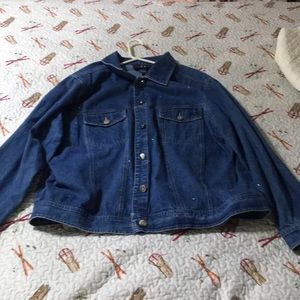 Blue Jean jacket with Diamond studs